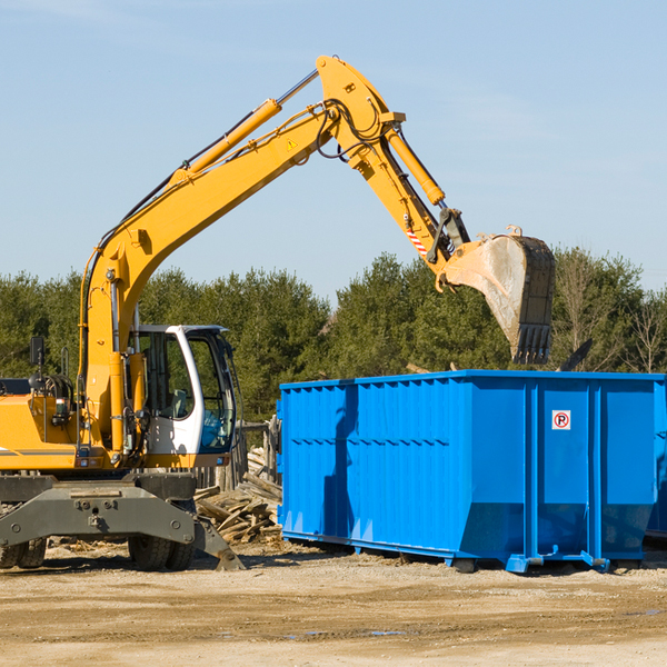 are there any restrictions on where a residential dumpster can be placed in Salesville OH